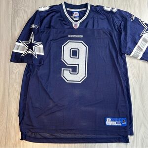 Tony Romo #9 Dallas Cowboys NFL Reebok Blue On Field Jersey Men's size XL